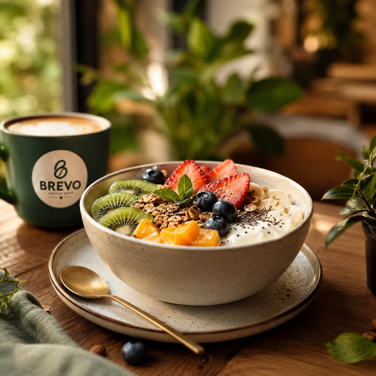 Healthy breakfast bowl